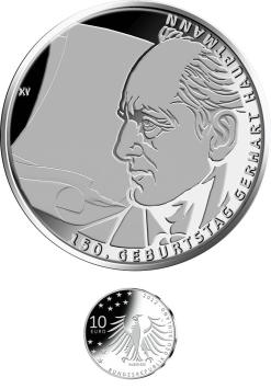 Gerhart Hauptmann 10 euro Duitsland 2012 cuni UNC
